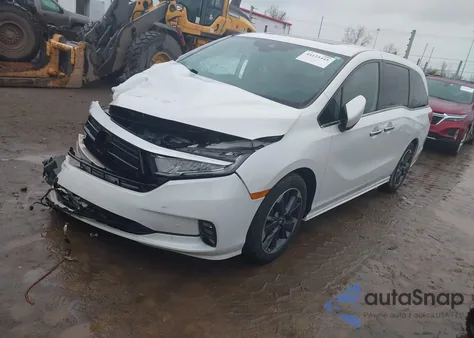 2023 Honda Odyssey Elite from USA, damaged, VIN 5FNRL6H93PB027631